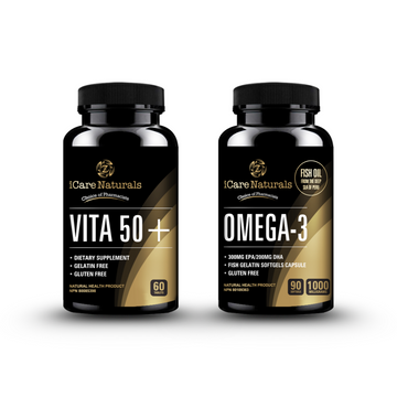Vita 50 + Omega 3 Supplement Bundle