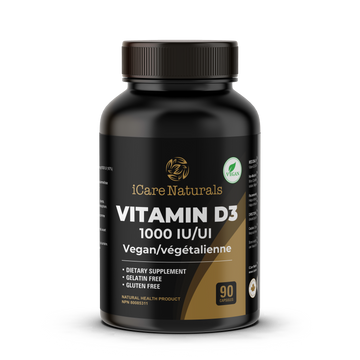 Vitamin D3 1000 IU supplement - Gluten Free Formula, Halal