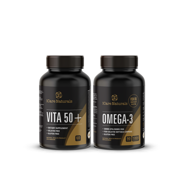 Vita 50 + Omega 3 Supplement Bundle