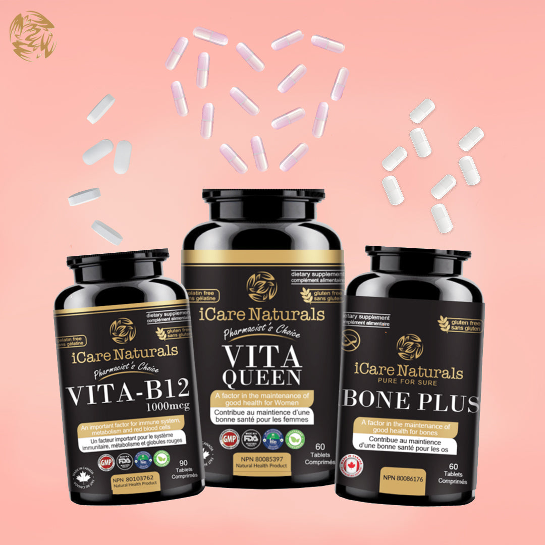 Vita Queen - Women's Multivitamin - Helps Build Immune System - Halal, Vegetarian Friendly, Gluten-Free - iCare Naturals
