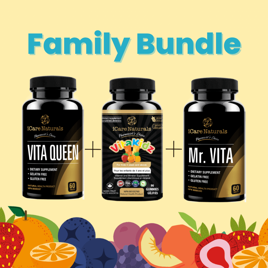 Family Bundle: Mr Vita + Vita Queen + Vita Kidz - iCare Naturals