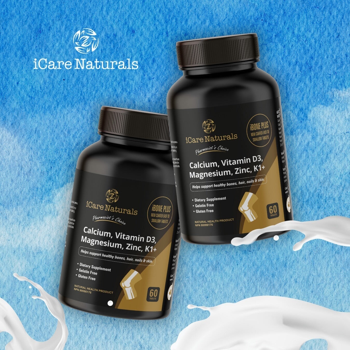 Halal Multivitamins for Bones Health - Copper, Vitamin D3, K1