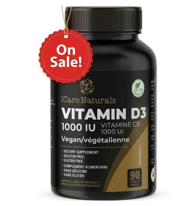 Vitamin D3 1000 IU supplement - Gluten Free Formula, Halal