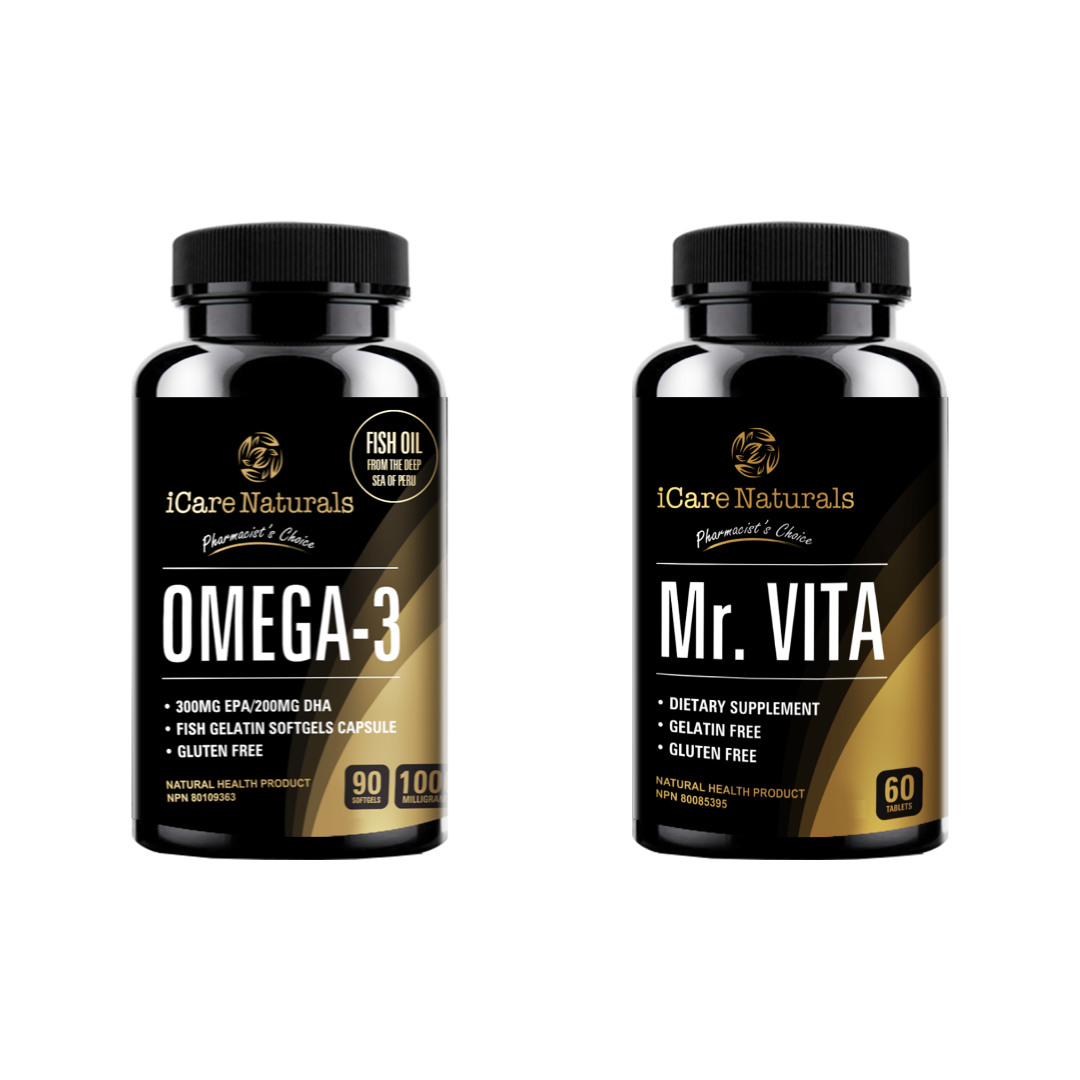 Mr. Vita + Omega 3 Supplement Bundle