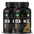 D3+K2 I Canadian-Made High Potency 1000 IU/120MCG - 120 Capsules - Helps Maintain Bone & Teeth Health - With MK-7 For Best Results - Support Immune System - Vegan