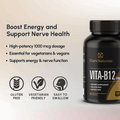 Vitamin B12 Supplement - 1000 mcg for Vegetarians, Gluten-Free, Halal