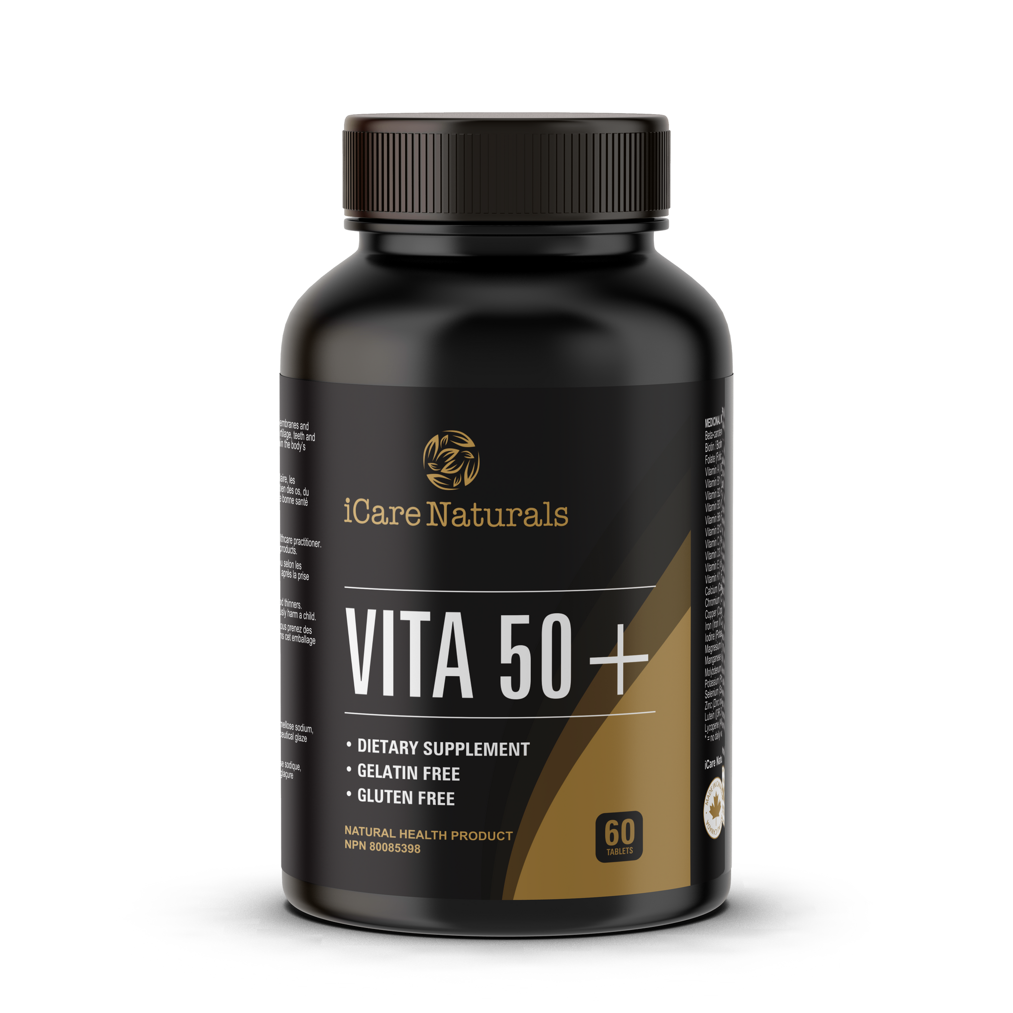 Vita 50+ - Multivitamins for 50+ - Vegetarian Friendly and Gluten-Free