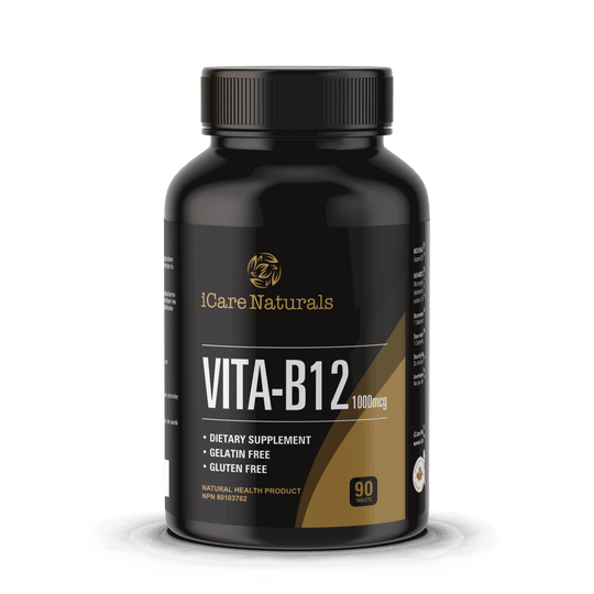Vitamin B12 Supplement - 1000 mcg for Vegetarians, Gluten-Free, Halal