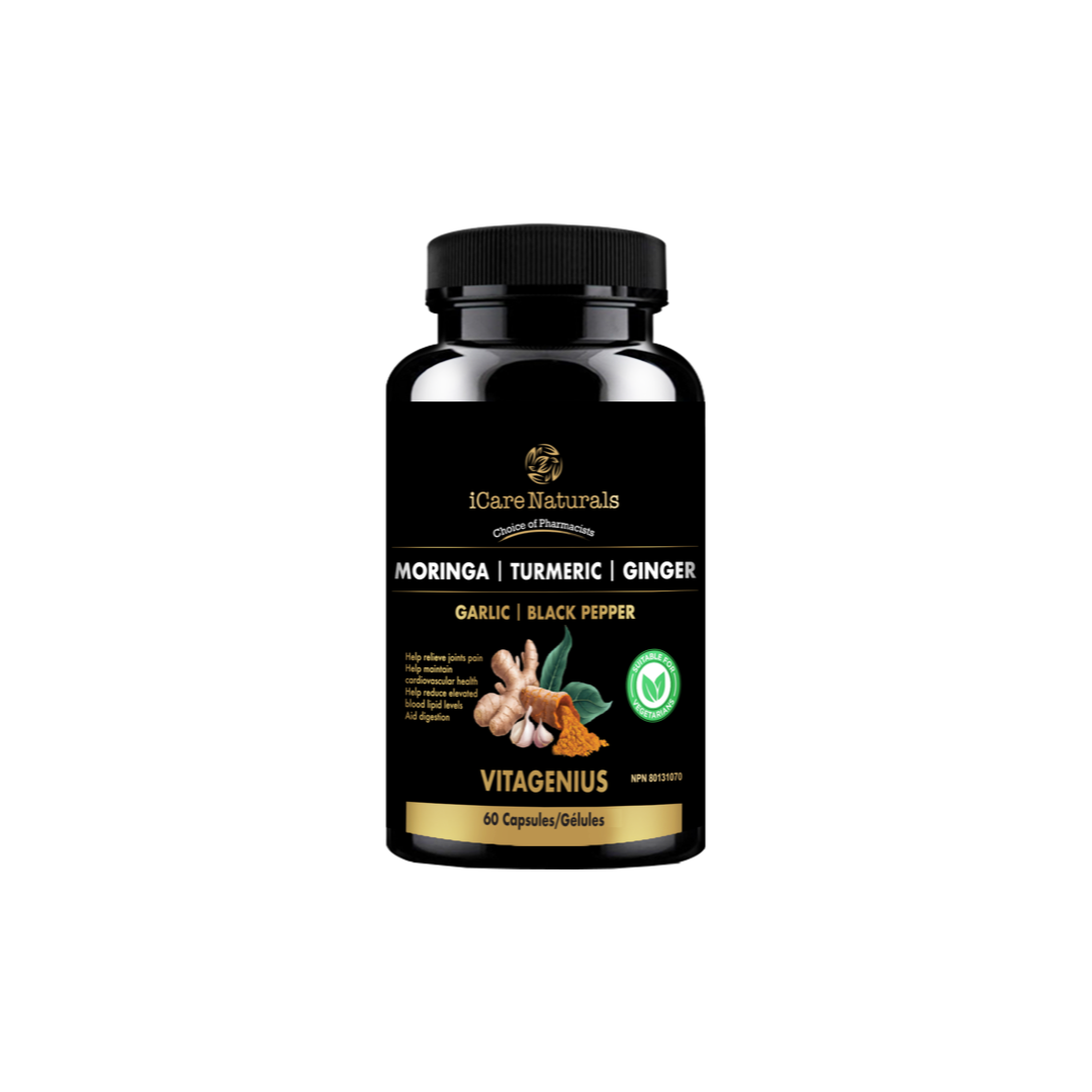 Vita Genius - Health Supplement for Men and Women - | Anti-Oxidant | Vegetarian-Friendly | Halal | Manufactured in Canada