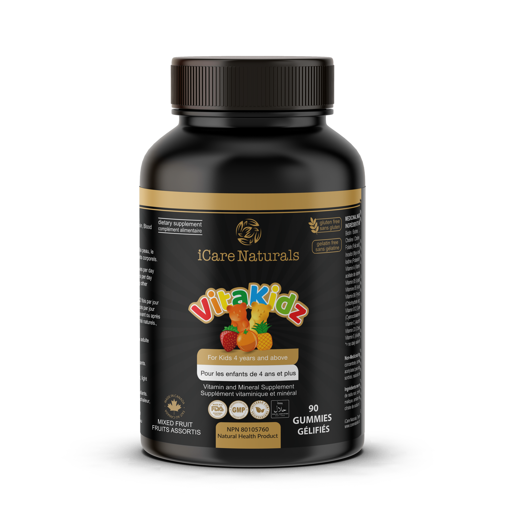 VitaKidz - Multivitamin Gummies for kids - Halal Gummies, Gluten-Free.