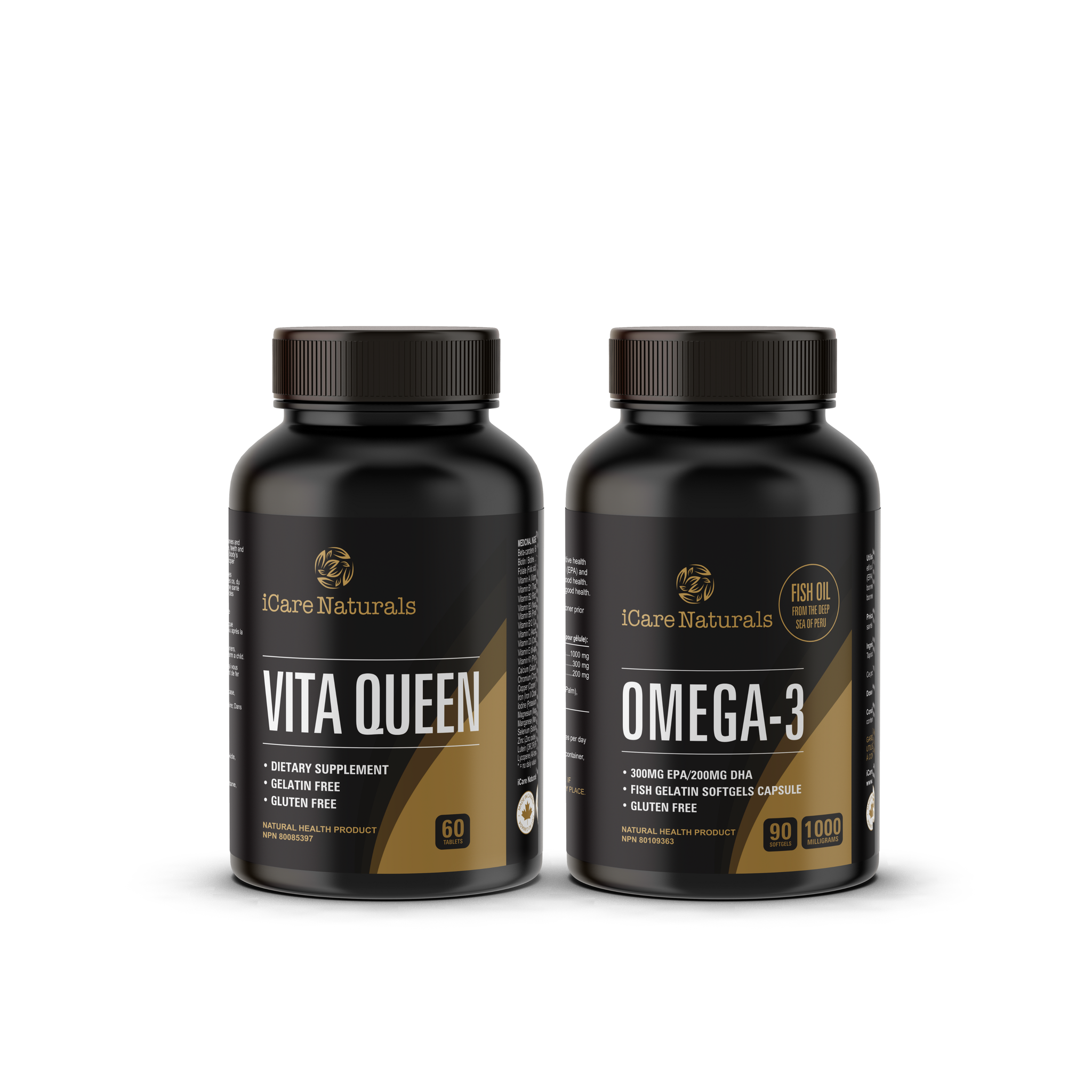Vita Queen + Omega 3 Supplement Bundle