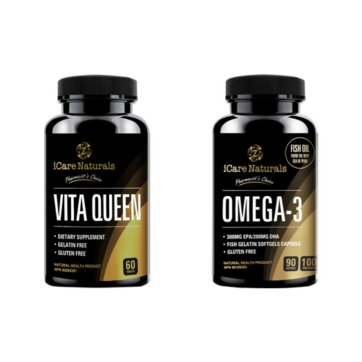 Vita Queen + Omega 3 Supplement Bundle