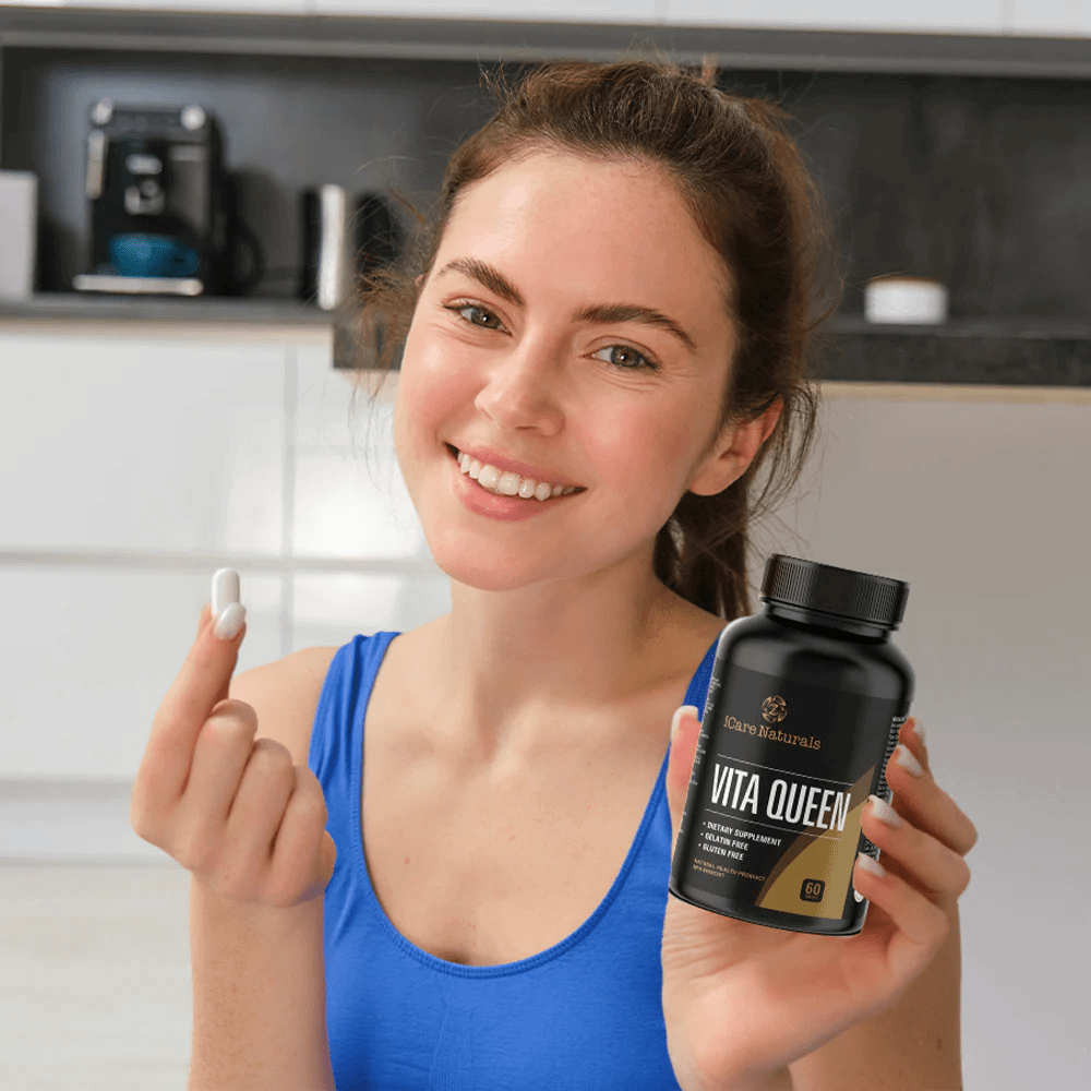 Vita Queen - Women's Multivitamin - Helps Build Immune System - Halal, Vegetarian Friendly, Gluten-Free