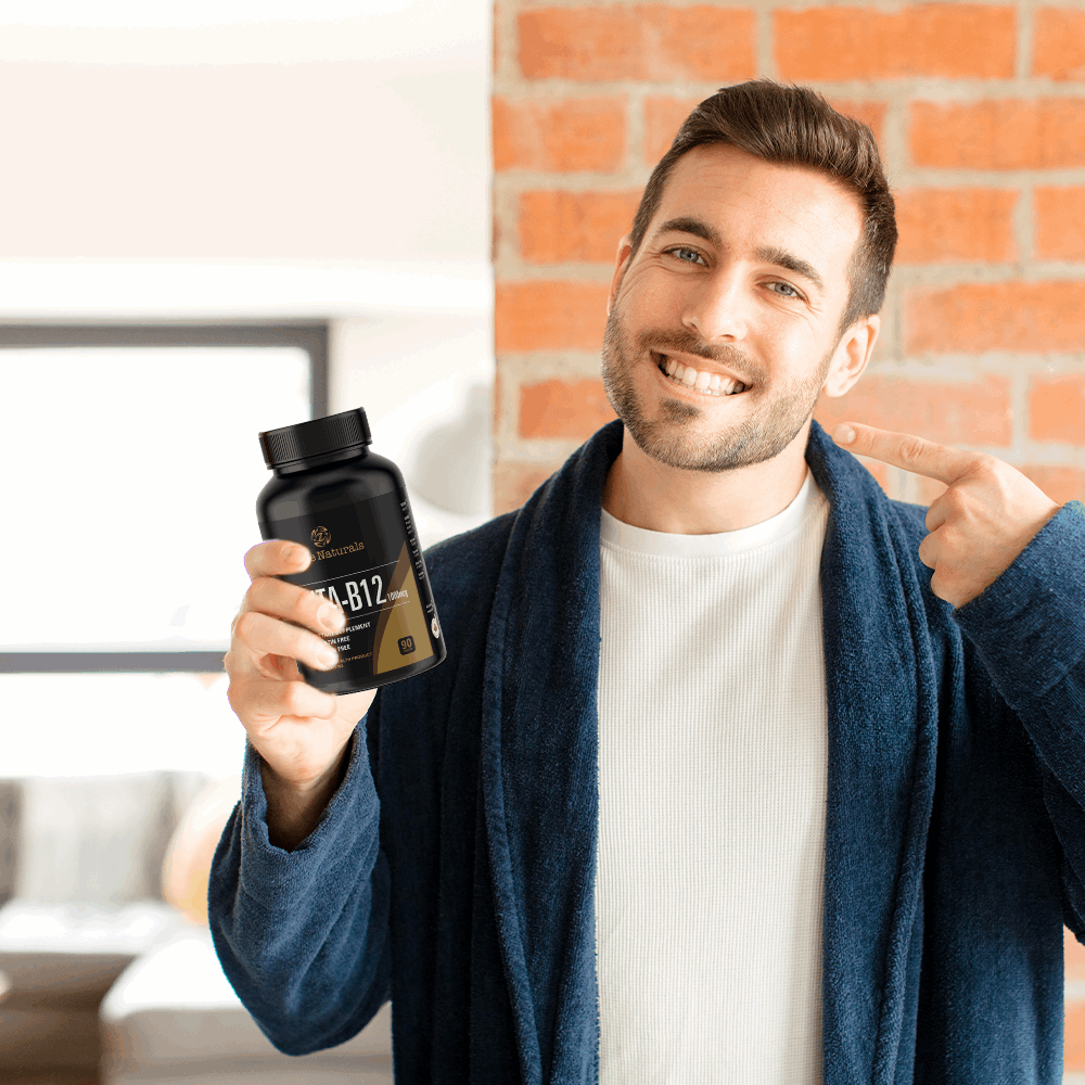 Vitamin B12 Supplement - 1000 mcg for Vegetarians, Gluten-Free, Halal