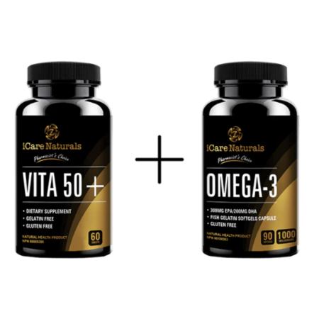 Vita 50 + Omega 3 Supplement Bundle