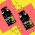 Omega 3 Fish Oil Supplements Canada - Halal, Fish Gelatin Softgel Capsule, Gluten Free, EPA/DHA Supplement - 1000 mg - 90 softgel - iCare Naturals