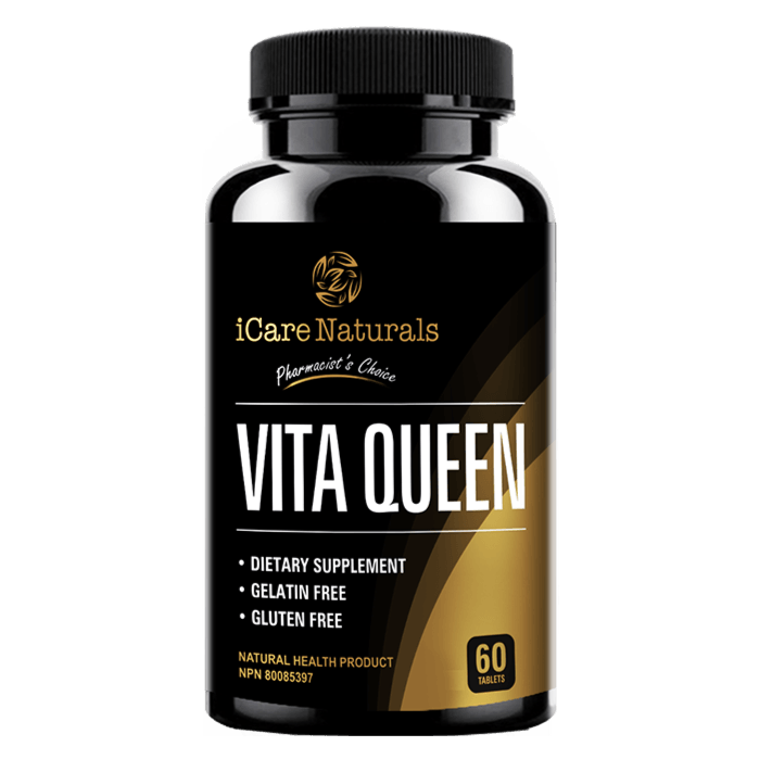 Vita Queen - Women's Multivitamin - Helps Build Immune System - Halal, Vegetarian Friendly, Gluten-Free Multivitamin iCare Naturals 