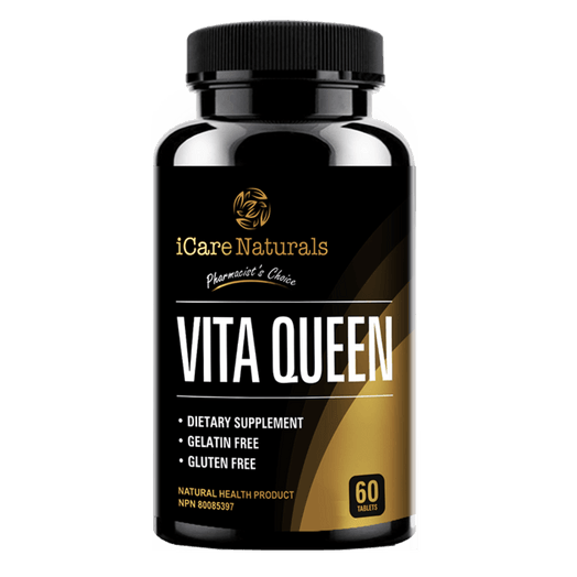 Vita Queen - Women's Multivitamin - Helps Build Immune System - Halal, Vegetarian Friendly, Gluten-Free Multivitamin iCare Naturals 