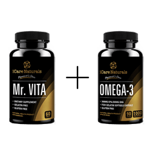 Load image into Gallery viewer, Mr. Vita + Omega 3 Supplement Bundle - iCare Naturals
