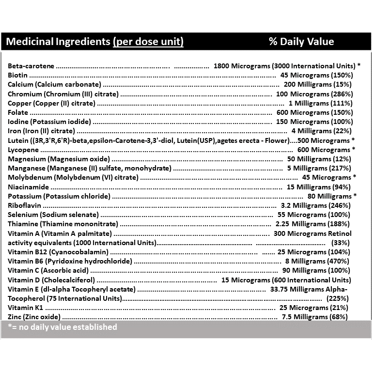 Vita 50+ - Multivitamins for 50+ - Halal, Vegetarian Friendly, Gluten-Free - iCare Naturals